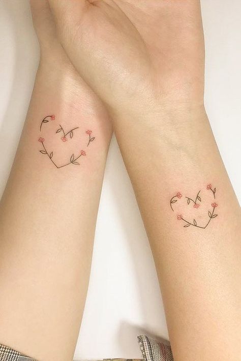 Tats Tattoos For Sisters, Unique Sister Tattoos, Cute Sister Tattoos, Small Sister Tattoos, Sister Tattoo Designs, Sisters Tattoo, Tattoos Infinity, Matching Sister Tattoos, Sister Tattoo