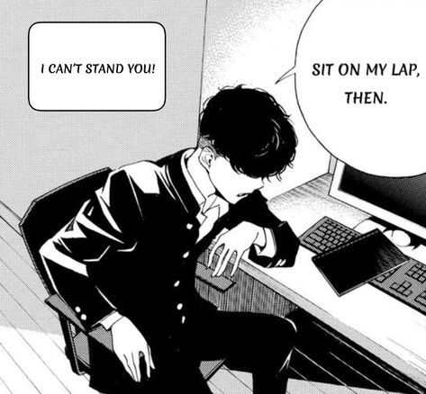 Lap Sitting Cute, Sit On Lap, Sitting In Lap, Sitting On Lap Pose, Posture Reference, Yandere Boyfriend, Sitting On His Lap, Speak English, Manga Love