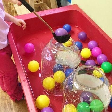 Natural Learning, Hand Eye Coordination, Preschool Fine Motor, Creative Curriculum, Sensory Table, Water Table, Kraf Diy, Skills Activities, Toddler Fun