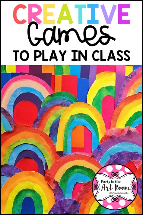 Art Class Games Elementary, Art Classroom Games, Fun Art Lessons Elementary, Art Room Games, Engaging Classroom Activities, Elementary Art Games, Color Art Projects Elementary, Art Games For Adults, Art Games For Elementary