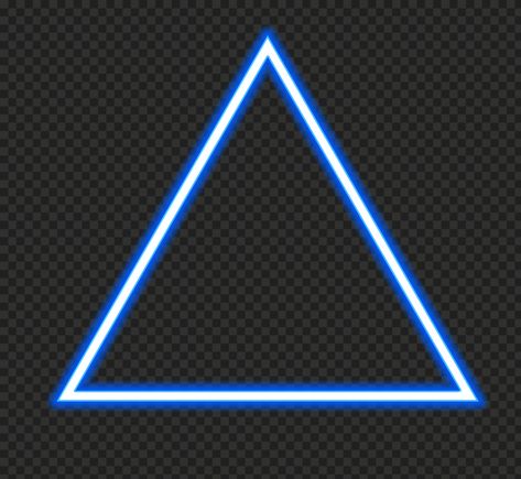 Glowing Triangle, Original Background, No Background, Art Png, Original Image, Transparent Png, Mood Board, Neon, For Free