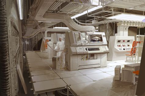 ArtStation - Ancient Temple Control Room, Derek Jones Scifi Door, Sci Fi Rooms, Thrawn Trilogy, Scifi Interior, Cassette Futurism, Abandoned City, Spaceship Interior, Brutalist Buildings, Ancient Temple