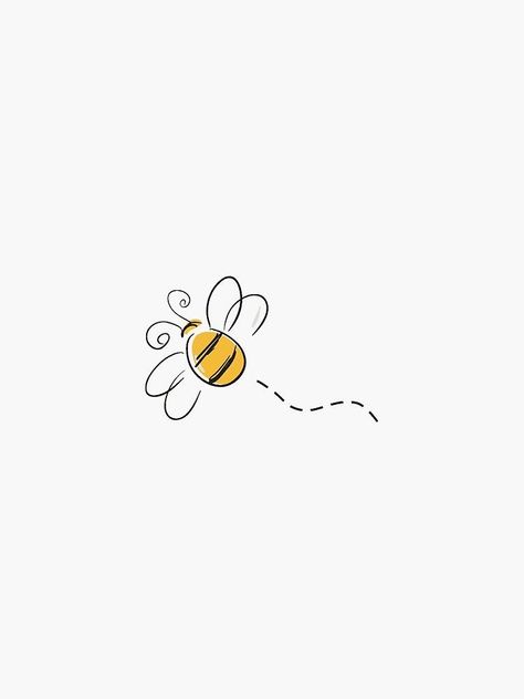 Bumble Bee Drawing Cute, Bee Drawings Simple, Bee Simple Drawing, Bee Drawing Simple Cute, Cute Honey Bee Drawing, Honey Bee Aesthetic Wallpaper, Bumble Bee Drawing Simple, Bees To Draw, Bumble Bee Doodle