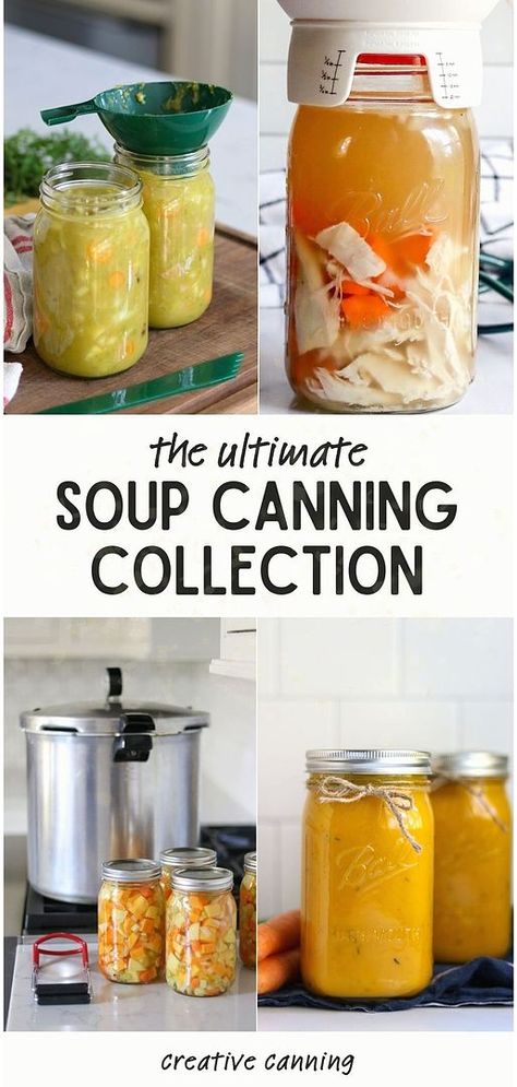 Ever wondered how to can split pea soup or chicken soup? Our collection of meat canning recipes for how to can soup dives into the intricacies of preserving these comforting dishes. From preparation to sealing, we cover every step ensuring your soups maintain their homely taste long after they're made. Canning Zuppa Toscana Soup, Canning Recipes Soup, Chicken Soup Canning Recipe, Healthy Canning Recipes, Canning Bean Soup Recipes, Pressure Canning Soup Recipes, Canning Meals In A Jar Recipes, Meals In A Jar Canning Recipes, Canning Meat In A Jar