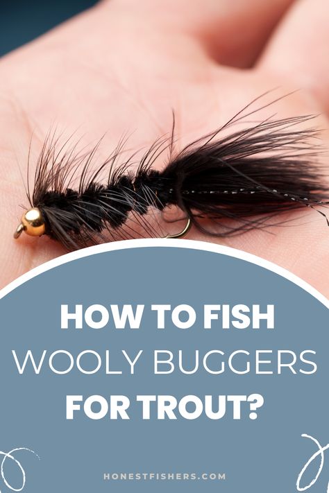 How To Fish Wooly Buggers For Trout How To Catch Trout, Best Trout Flies, Fishing Knowledge, Fly Fishing Nymphs, Outdoor Hobbies, Fly Fishing For Beginners, Fish Types, Fishing Hacks, Outdoor Skills