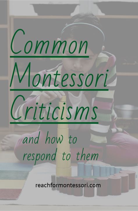 Montessori criticism is rampant among parents and traditional educators, alike. What is the popular view of Montessori and how do we answer these critics?.. Montessori Resources, What Is Montessori, Montessori Environment, Practical Life Activities, Child Education, Philosophy Of Education, Early Childhood Classrooms, Montessori Math, Montessori Education