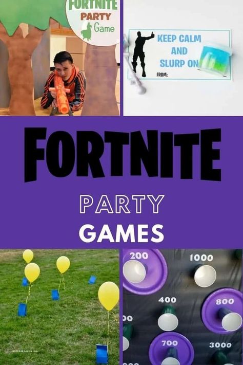 Are you planning a Fortnite Party? Check out our list Fortnite party games and Fortnite party activities to keep your guest entertained. Fortnite Party, Fortnite activities, Fortnite party games, Fortnite Party ideas #fortnite Fortnite Theme Party Games, Fortnite Birthday Party Activities, Fortnite Birthday Party Game Ideas, Fortnite Scavenger Hunt, Fortnite Activities For Kids, Fortnite Birthday Games, Fortnite Nerf Birthday Party, Fortnite Birthday Party Ideas Games, Fortnite Diy Decorations