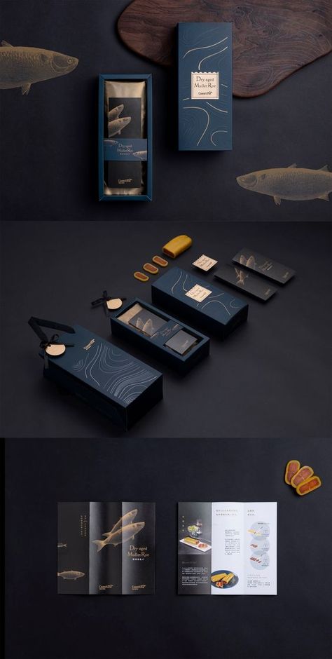 Caviar Packaging Design, Wave Packaging, Tea Package Design, Fish Packaging, Gift Packaging Design, Beautiful Packaging Design, Product Packaging Design, Luxury Packaging Design, Honey Packaging