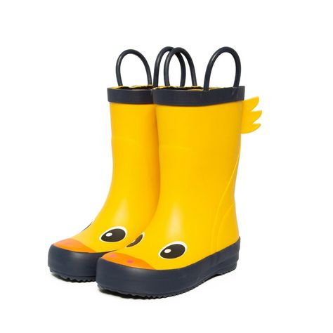 KeyTradingCo. Send us a message Our Store Seller Profile Feedback Save this seller Contact ~ Festival Childrens Wellies ~ Duck Themed Wellies With Handles These childrens wellies are perfect for splashing in puddles, and the handles make them easy to put on. With 4 fun designs to choose from, find the others in our eBay Store. Pick from Dinosaur, Duck, Zebra & Giraffe Duck & Dinosaur have helpful handles Ideal for rainy days UK Childrens Sizes 5-9 UK Stock, with orders dispatched within 1 workin Kids Rain Boots, Wellies Boots, Yellow Duck, Duck Boots, Wellington Boots, Rubber Ducky, Wellington, Kids Boys, Rubber Rain Boots