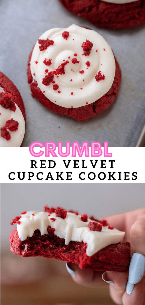 Crumble Cookie Recipe, Red Velvet Cupcake, Plats Healthy, Christmas Baking Recipes, Slow Cooker Desserts, Easy Baking Recipes Desserts, Sweet Snacks Recipes, Baked Dessert Recipes, Fun Baking Recipes