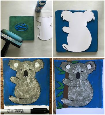 Koala Template, Shades Of Brown Paint, Owl Projects, Animals Of Australia, Koala Craft, Koala Art, Australia Crafts, White Sharpie, Brown Paper Lunch Bags