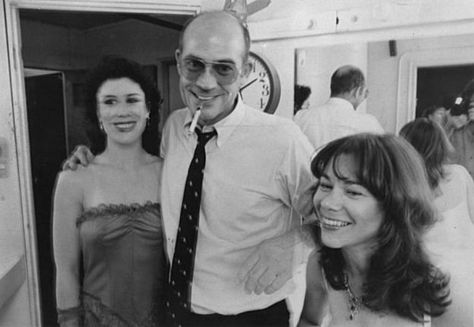 A Mitchell Brothers dancer, Hunter S. Thompson and author Simone Corday, taken in the mid-80s Pioneer Art, Behind The Green Door, Hunter Thompson, Night Manager, Lost Highway, Hunter S Thompson, Hunter S, Fear And Loathing, Medical Bills