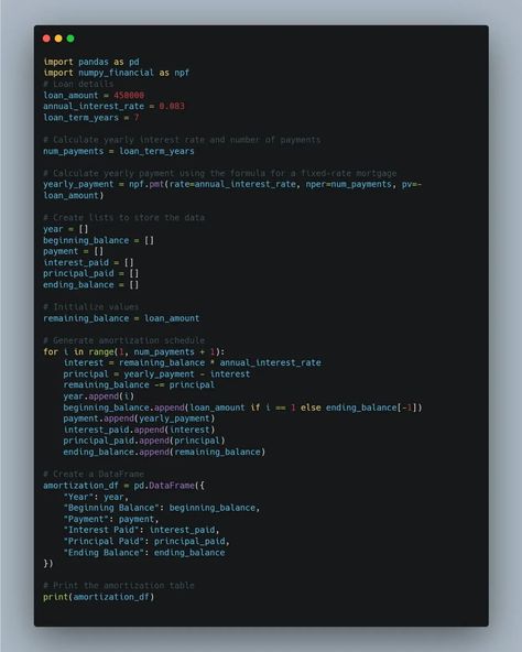 Loan amortization schedule code #statisticsexamhelp #statisticsfinalproject #statistical #statisticshelpavailable #statisticstutor #statisticshomeworkhelp #statisticsclasshelp #statisticsfinalproject #statisticshelpexperts #fyp #statisticsfinaltest #statisticsexamtutor #statisticsexamhelp Amortization Schedule, Final Test, Homework Help, Coding, Quick Saves