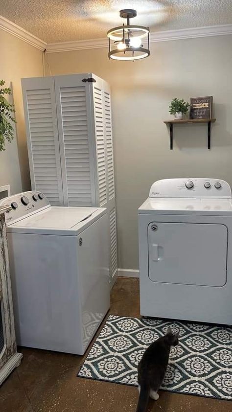 Laundry Room Design With Hot Water Heater, How To Cover Water Heater Laundry Rooms, Hide A Furnace And Water Heater, Water Heater Laundry Room, How To Hide Hot Water Heater In Laundry Room, Hide Water Softener Laundry Rooms, Disguise Water Heater, Laundry Room With Hot Water Heater, Hide Water Heater In Garage