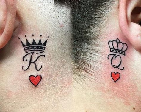 Couple Tattoos - Inkaholik Tattoos and Piercing Studio Couple Tattoos With Meaning, Rose Heart Tattoo, Couple Tattoo Ideas, Him And Her Tattoos, Finger Tattoos For Couples, Puzzle Piece Tattoo, Tattoo Ideas Unique, Best Couple Tattoos, Tattoo For Boyfriend