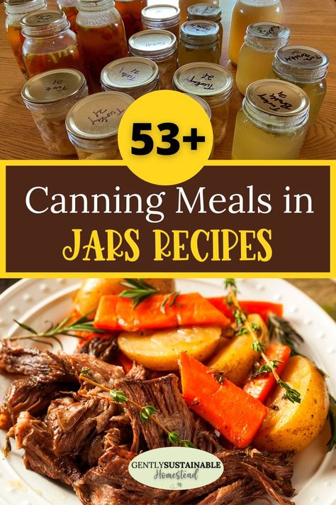 Pressure Canner Recipes, Meals In Jars, Canned Meals, Canning Meals, Canning Soup Recipes, Water Bath Canning Recipes, Diy Canning, Pressure Canning Recipes, Home Canning Recipes