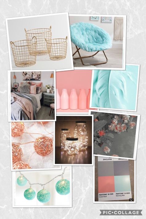 Copper Color Scheme, Teal Girls Bedroom, Turquoise Bedroom Decor, Turquoise Office, Copper Colour Scheme, Daughter Room, Teal Rooms, Office Update, October Sun