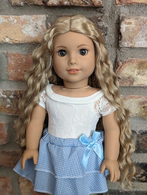 Gallery American Girl Doll Aesthetic, Caroline Abbott, Custom American Girl Dolls, Clear Hair, America Girl, Doll Aesthetic, Face Mold, Hair Aesthetic, Clear Face