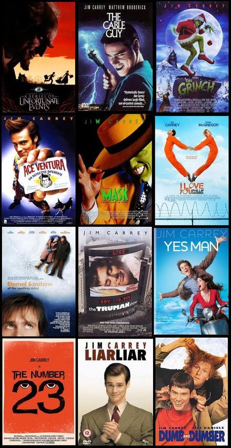 The Best of Jim Carrey Truman Burbank, Jim Carrey Movies, Ace Ventura Pet Detective, Horror Movies List, The Cable Guy, Pet Detective, Movies To Watch Teenagers, Movie Ideas, Ace Ventura