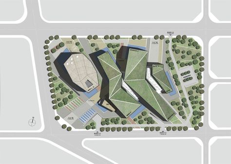 Gallery of Huaihua Theater and Exhibition Center Proposal / United Design Group - 7 Site Plan Design, History Exhibition, Exhibition Plan, Museum Exhibition Design, Mall Design, Site Plans, Architecture Concept Drawings, Architecture Design Concept, Museum Architecture