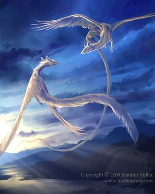 Air Dragon | Which type of dragon are you? - Quiz The Sky, Birds, Deviantart, Blue, White