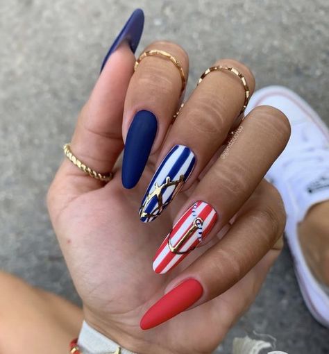 Cruise Nail Ideas, Nail Art Creative, Fly Nails, Nails Creative, Pretty Nail Polish Colors, Bright Summer Nails Designs, Brown Nail Art, Cruise Nails, Nautical Nails