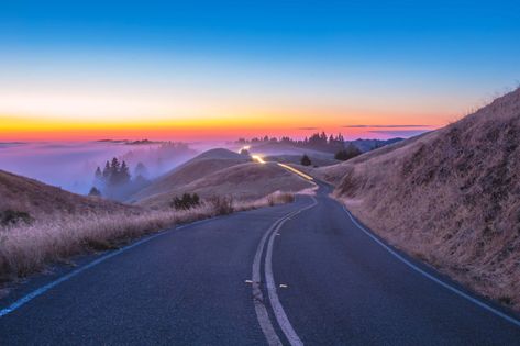 Picturesque Views from Mt. Tam's East Ridge, Marin County, California Marin County California, Marin County, Scenic Views, The Pacific, Golden Gate, Northern California, The Golden, Hanging Out, The Good Place