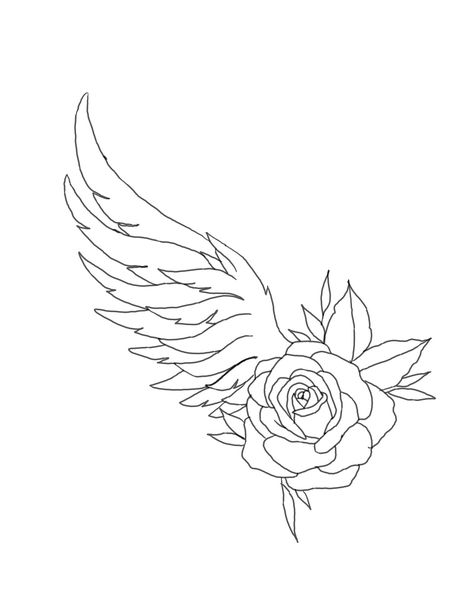 Angel Wings With Roses Tattoo, Flower Wings Drawing, Cardinal Wings Tattoo, Angel Wings Rose Tattoo, Eagle Wing Tattoos, Mommy Daughter Tattoos, Flower Wings, Cute Foot Tattoos, Art Ukraine