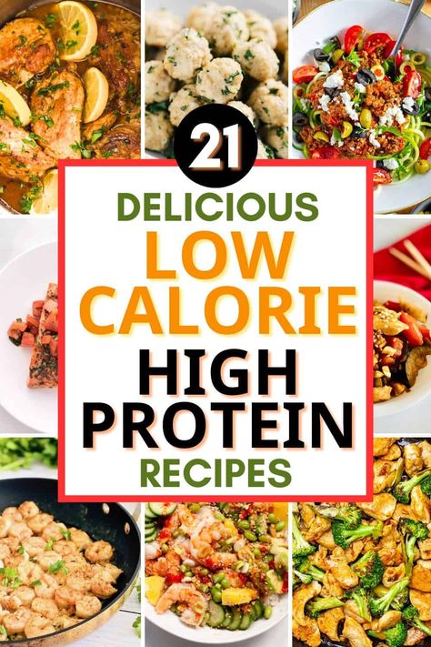 Low calorie high protein meals can be easy and delicious! Try these 21 recipes for quick, high protein meal prep. Low Calorie High Protein Meals, Easy Nutritious Meals, High Protein Meal Plan, Protein Meal Prep, Low Calorie High Protein, Easy High Protein Meals, Protein Meal Plan, High Protein Meals, High Protein Meal