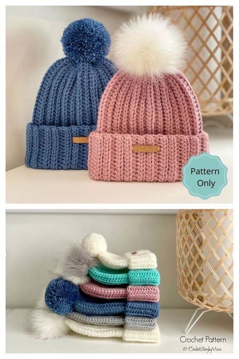 Hat Crochet Patterns, Beanie Hat Crochet Pattern, Beanie Hat Crochet, Baby Hat Free Pattern, Left Handed Crochet, Crochet Animal Hats, Honeycomb Stitch, Hat Patterns Free, Crochet Hat Free