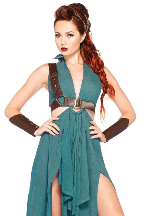 Warrior Maiden Costume-Other Costumes-Leg Avenue-Green-S-SEXYSHOES.COM Maiden Costume, Maiden Dress, Leg Avenue Costumes, Shoulder Harness, Warrior Costume, Goddess Costume, Arm Cuffs, Elf Costume, Medieval Dress