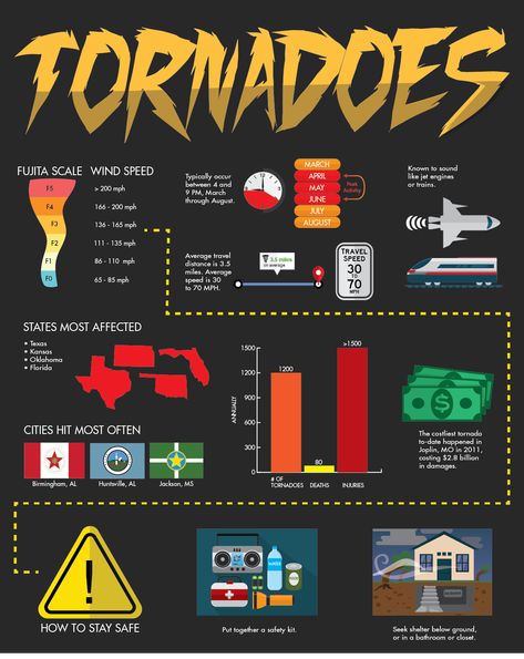 Here's a neat little infographic I designed which includes some stats, facts, and a bit about what you can do to prepare for a tornado. #graphicdesign #infographics Tornado Bulletin Board, Tornado Diorama, Tornado Facts, Tornado Science, Tornado Safety Tips, Tornado Preparedness, Science Fair Display Board, Tornado Safety, Facts Infographic