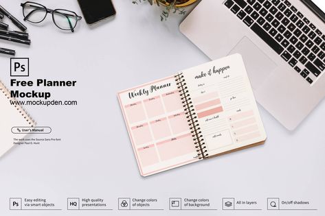 Free Planner Mockup PSD Template Planner Mockup Free, Planner Mockup, Psd Template Downloads, Discbound Planner, Product Mockup, Free Planner, Planner Design, Free Mockup, Mockup Psd