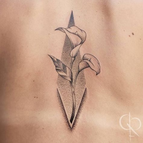 Calla Lilies #castofcrowns #floral #floraltattoo #flowertattoo #geometric #geometrictattoo #linework #LineworkTattoos #dotwork #dotworktattoo #BlackworkTattoos Cala Lily Tattoos, Poison Flowers, Calla Lily Tattoo, Lily Tattoo Meaning, Lily Tattoos, Lillies Tattoo, White Calla Lilies, Lily Tattoo Design, Lily Flower Tattoos