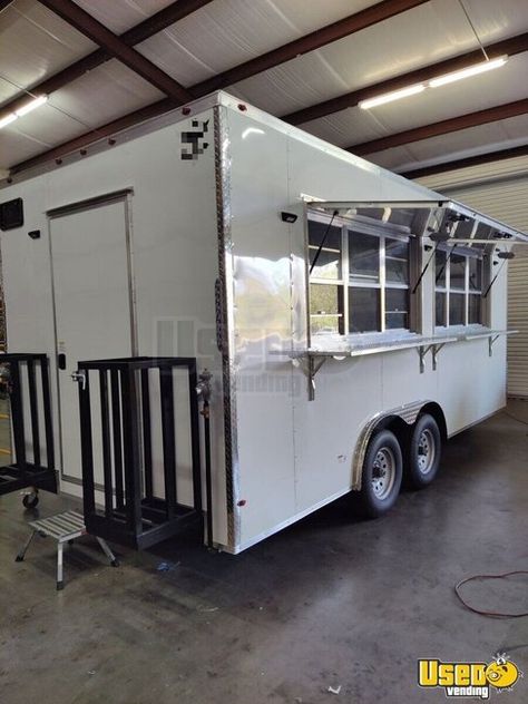 2023 Brand New Commercial Mobile Kitchen Food Concession Trailer for Sale in Florida: We have here the perfect unit to kick-start your mobile concession career! Find out how to make this BRAND NEW kitchen trailer yours by calling us today! Food Truck Design Interior, Food Concession Trailer, Concession Trailer For Sale, Commercial Kitchen Design, Food Trailer For Sale, Exhaust Hood, Concession Trailer, Food Truck Design, Wall Exterior