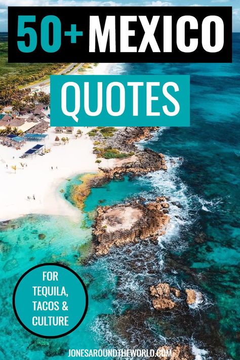 Inspire your next trip to Mexico with my list of the best Mexico Quotes to inspire a grand adventure. Who doesn’t love Mexico? South of the US border lies one of the most exotic, beautiful and culturally rich countries in the world, and I for one consider it one of my favorite places on Earth! Care to read a little about this exciting country to inspire your own journey? These are some of the best quotes about Mexico! City Quotes Instagram, Mexico Quotes, Road Trip Quotes, City Quotes, Quotes Instagram, Adventure Bucket List, Visit Mexico, Quotes Words, Travel Quotes Inspirational