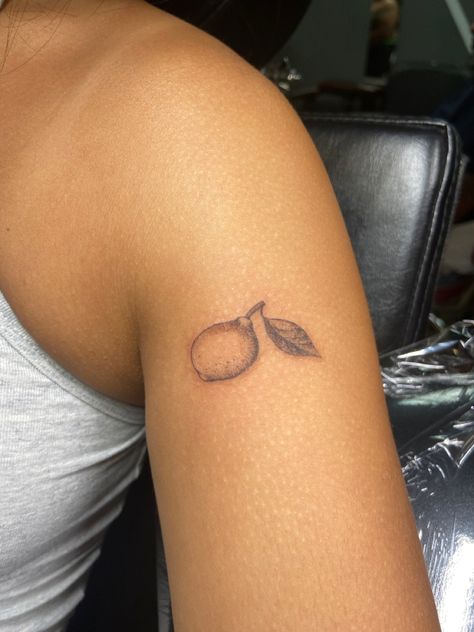 Lemon Tattoo, Small Ideas, Plant Tattoo, E Tattoo, Dainty Tattoos, Subtle Tattoos, Tattoo Inspo, Get A Tattoo, Tiny Tattoos