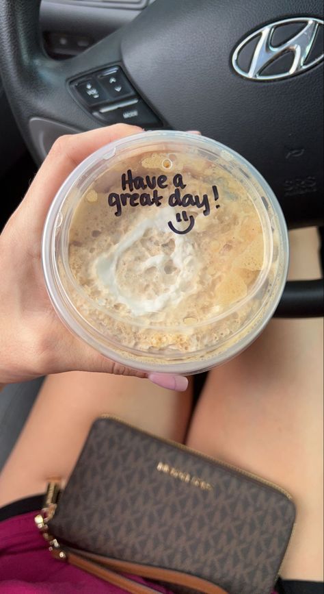 My starbucks coffee had a nice message on it - hope everyone has a great day! Coffee Market, Starbucks Coffee Cup, Coffee Cup Art, Spread Kindness, Cup Art, Cute Messages, Starbucks Coffee, Coffee Love, Coffee Addict