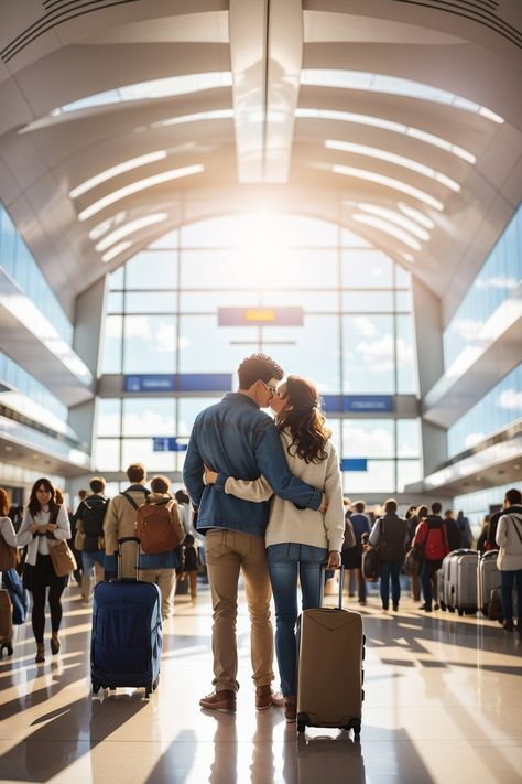 "In the midst of a bustling terminal, their love was the only arrival that truly mattered." Airport Reunion, Friendship Lamps, Los Angeles Airport, Distance Friendship, Long Distance Friendship, Heartwarming Photos, Long Distance Love, Sweet Stories, Long Distance Relationship