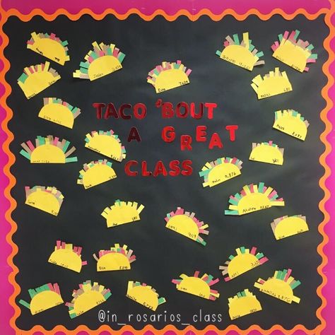 Cinco De Mayo Math Bulletin Board from @in_rosarios_class Fiesta Theme Bulletin Board, Cinco De Mayo Board Ideas, Mexico Bulletin Board Ideas, Taco Theme Bulletin Board, Cinco De Mayo Bulletin Board Ideas, Bravo Board Bulletin Board, K Board, Birthday Bulletin, Birthday Bulletin Boards