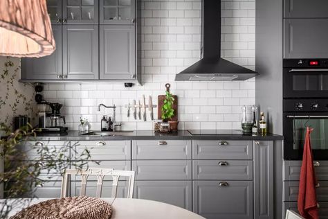 15 Cabinet Colors That Go With Black Granite Countertops | Hunker Cabinets With Black Granite Countertops, Black Leathered Granite Countertops, Cabinets With Black Granite, Black Granite Countertops Kitchen, Leathered Granite Countertops, Color Cabinets, Black Granite Kitchen, Black Kitchen Countertops, Leather Granite