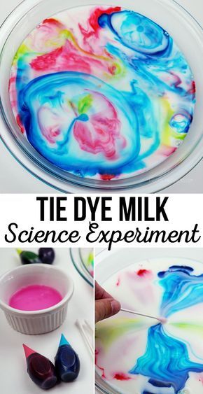 Tie Dye Milk Experiment | Gather a few supplies from around the house for this Tie Dye Milk Experiment. Milk Food Coloring And Dish Soap, Tie Dye Food, Milk Experiment, Milk Science Experiment, Rainbow Science, Writing Tattoo, Ty Dye, Milk Art, Tie Dye Party