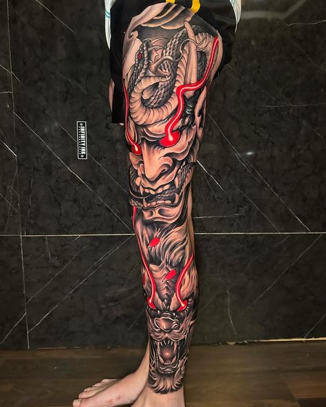 DONE FULL LEG SLEEVE JAPANESE REALIST TATTOO 💀 THANKS FOR COMING BROTHER ✖️HIGH QUALITY ✖️WINNING TATTOO ARTISTS ✖️CUSTOM DESIGNS ✖️FREE CONSULTATIONS ✖️INTERNATIONAL HYGIENE STANDARDS ✖️IMPORTED VEGAN INK ✖️ALL TATTOO STYLES 📱 DM @infinityinkbali for all bookings and enquiries. ➡️ Open Mon - Sun 9am - 9pm ➡️ Walk ins welcome, bookings essential ➡️ Special prices for all bookings made online #infinityinkbali #infinityink #fineline #tattoos #tattooideas #tattooink #ink #inked #tatto... Full Leg Japanese Tattoo, Japanese Full Sleeve Tattoo Design, Japanese Leg Sleeve Tattoos, Full Leg Sleeve Tattoo, Japanese Leg Sleeve, Full Leg Sleeve, Walk Ins Welcome, Japanese Leg Tattoo, Fineline Tattoos