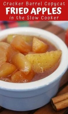 Cracker Barrel Fried Apples Recipe in the Slow Cooker Crockpot Fried Apples, Fried Apples Recipe, Cracker Barrel Fried Apples, Copycat Cracker Barrel, Apple Recipes Easy, Slow Cooker Apples, Fried Apples, Cooked Apples, Crockpot Recipes Slow Cooker