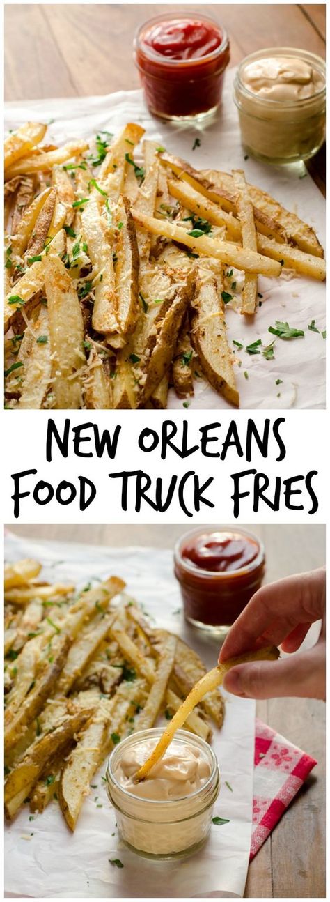 Food Truck Recipes, New Orleans Food, Recipes French, New Orleans Recipes, Fries Recipe, Chopping Block, Cajun Recipes, Fair Food Recipes, Food Yummy