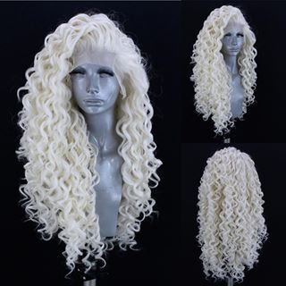 Long Bouncy Curls, Webster Wigs, Ice Blonde, Wig For Black Women, Hair Icon, Icy Blonde, Tight Curls, Curl Styles, White Blonde