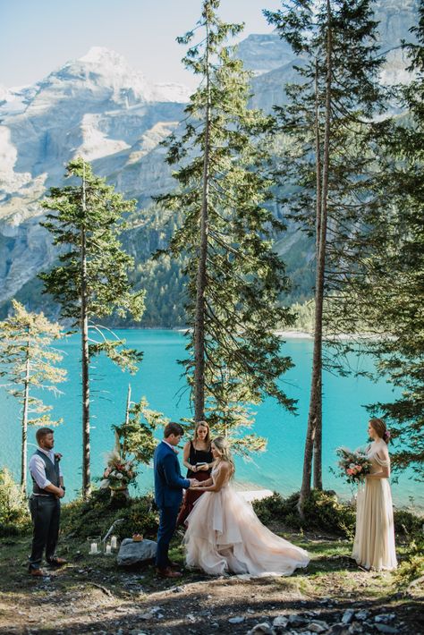 Swiss Elopement, Affordable Destination Wedding Locations, Wedding Manifestation, European Elopement, Affordable Destination Wedding, Switzerland Wedding, Best Destination Wedding Locations, Small Beach Weddings, Simple Beach Wedding