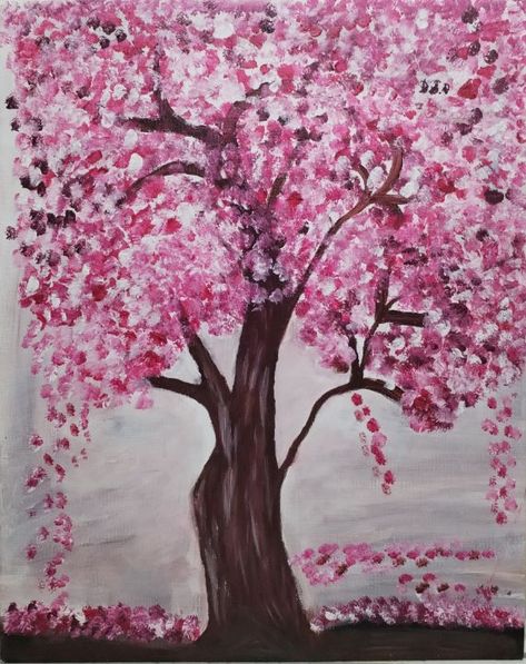 Afrifa's Art - Paintings & Prints Blossom Tree Painting, Cherry Blossom Painting, Rose Trees, Pink Trees, Time Art, Blossom Tree, Paintings Prints, Cherry Blossom Tree, Blossom Trees