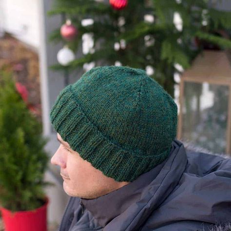 Mens Hat Knitting Pattern, Mens Hat Pattern, Mens Knit Beanie, Beanie Pattern Free, Easy Knit Hat, Beanie Knitting Pattern, Men's Beanie, Beanie Knitting Patterns Free, Knit Beanie Pattern