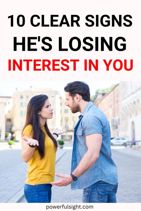 If you are confused as to whether a guy is still interested in you, here are clear signs he is losing interest in you. How To Know If He’s Losing Interest, When Someone Loses Interest In You, Signs A Guy Is Losing Interest, When A Guy Loses Interest, How To Know If A Guy Is Losing Interest, How Do You Know When A Guy Is Losing Interest, When He Loses Interest In You, How To Tell If He Is Losing Interest, Signs He's Losing Interest